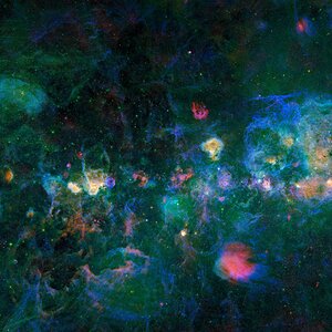 Milchstraße von Schwan bis Perseus in [OIII], H-alpha und [SII]