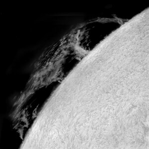 Big solar prominence