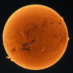 Erstes Mal Sonne in H alpha