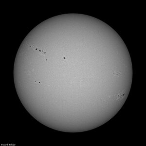 Die Sonne vom 14. Juni 2025 im G-Band.