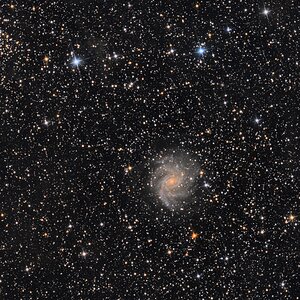 NGC 6946 (Feuerwerksgalaxie) und NGC 6939 (Geisterbuschhaufen)
