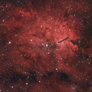 NGC6823 alte Daten mit neuem H alpha gemischt