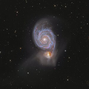 Messier 51, die Whirlpool-Galaxie mit dem NCT300