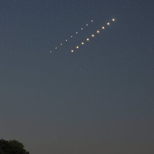 Venus mit Jupiter am 11.08.2025 - Punktspuraufnahme