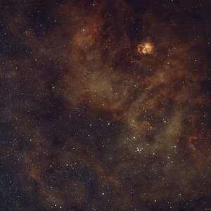 Sh 2-54 Nebel & NGC6604 offener Sternenhaufen