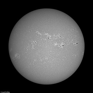 Die Sonne in der Kalzium-Linie.