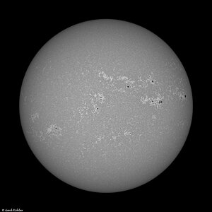 Die Sonne in der Kalzium-Linie.