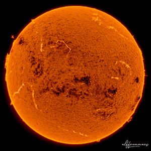 Sonne in H-Alpha ... 11.08.2025