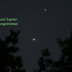 Venus und Jupiter