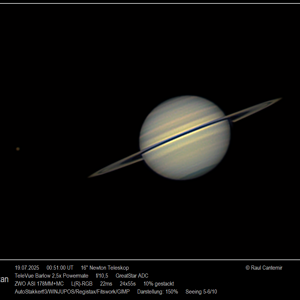 Saturn und Titan vom 19.08.2025