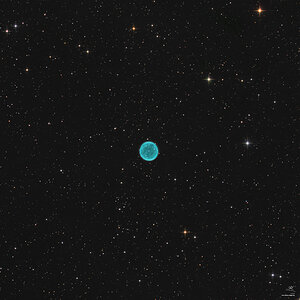 Abell 39 - O-III enhanced RGB
