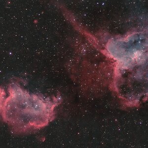 Herz- & Seelennebel mit 55mm Objektiv