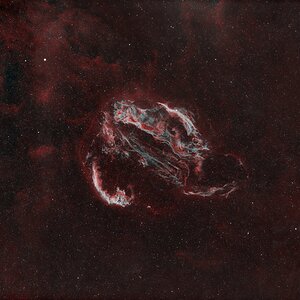 Schleier Nebel (veil nebula) mit Samyang 135 bei F4