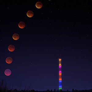 Blutmond über Chemnitz