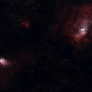NGC 7635 und Begleiter