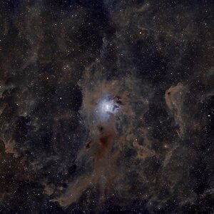 NGC 7023 - Irisnebel und Sh2-136 - Geisternebel