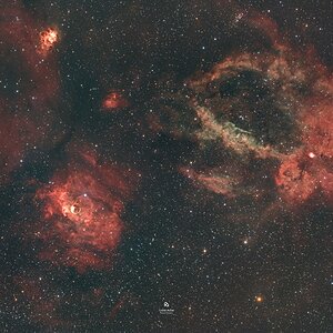 Lobster und Bubble Nebula