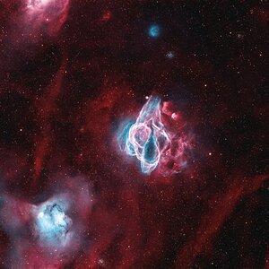 SNR N86 (Part of the LMC) with a potential new PN above N86