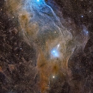 IC 4592: Blauer Pferdekopfnebel im 4 Panel-Mosaic