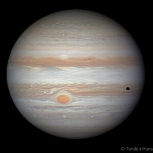 Jupiter 23.11.25 mit Europa und Europaschatten