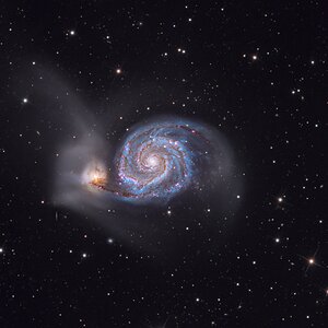 Messier 51 aus Klagenfurt (30h in LRGBHa)