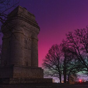 Polarlichter über Augsburg