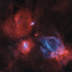 Bubble Nebula and Friends