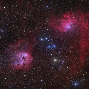 Flaming Star (RGB + H-alpha + O-III)