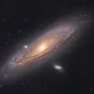 Messier 31 die Andromeda Galaxie erneute Nachbearbeitung