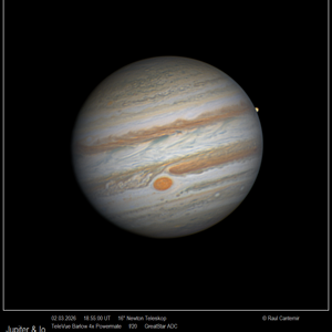 Jupiter & Io 2026-03-02-1855