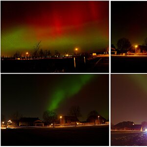 Polarlichter über unserer Ortschaft am 19.1.2026