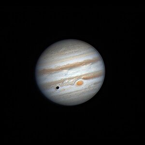 Jupiter mit Ganymed-Schatten am 19.3.26