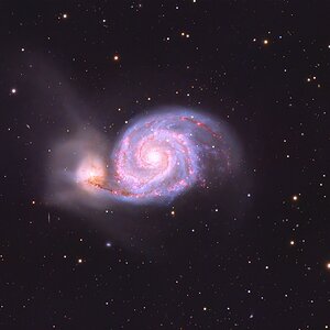 Messier 51 Whirlpool Galaxie