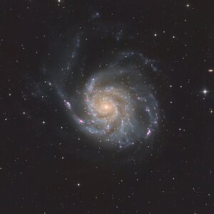 M101 mit Ha - komplett überarbeitet