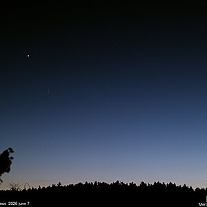Merkur mit Venus und Jupiter