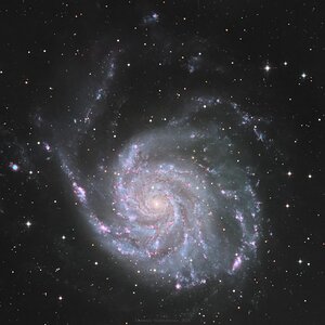 M101 - Feuerrad-Galaxie (2022er Daten Neubearbeitung)