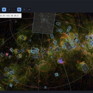 Interaktive Sky Map