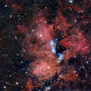 NGC6914 und H-alpha Umgebung im Sternbild Schwan