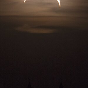 Sonnenfinsternis über Kreuzbergkirche
