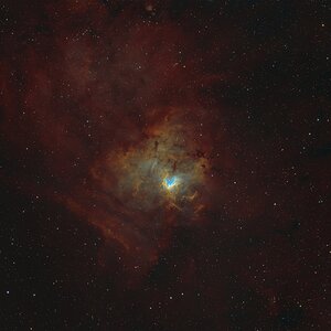 NGC1491 - Fossil Footprint Nebel (Foraxx Palette)