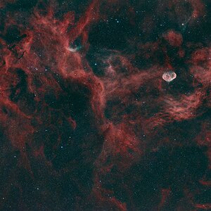 SH2-101 u. NGC6888 Weitfeld