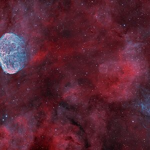 NGC6888 + Soap Bubble