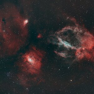 NGC 7635 und Umgebung