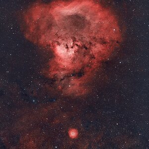 Sh2-170, Sh2-171(NGC 7822) - Kosmisches Fragezeichen