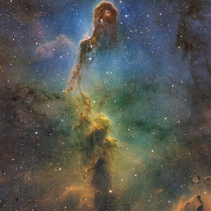 IC 1396A – Der Elefantenrüsselnebel in Farbe und bunt