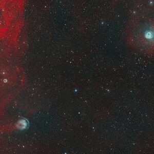 HFG1 bis SH2-200 Bear Claw Nebula mit FSQ85 x0.73 ASI294 in HOORGB