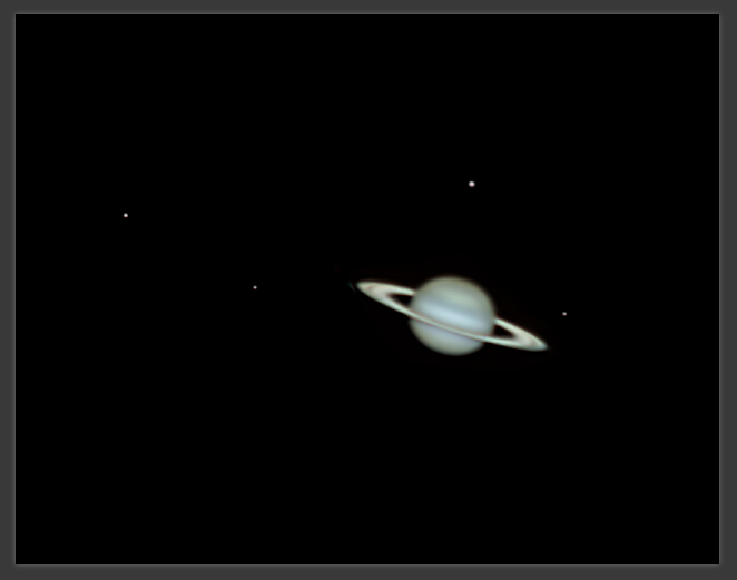 2ter Saturn mit Monden