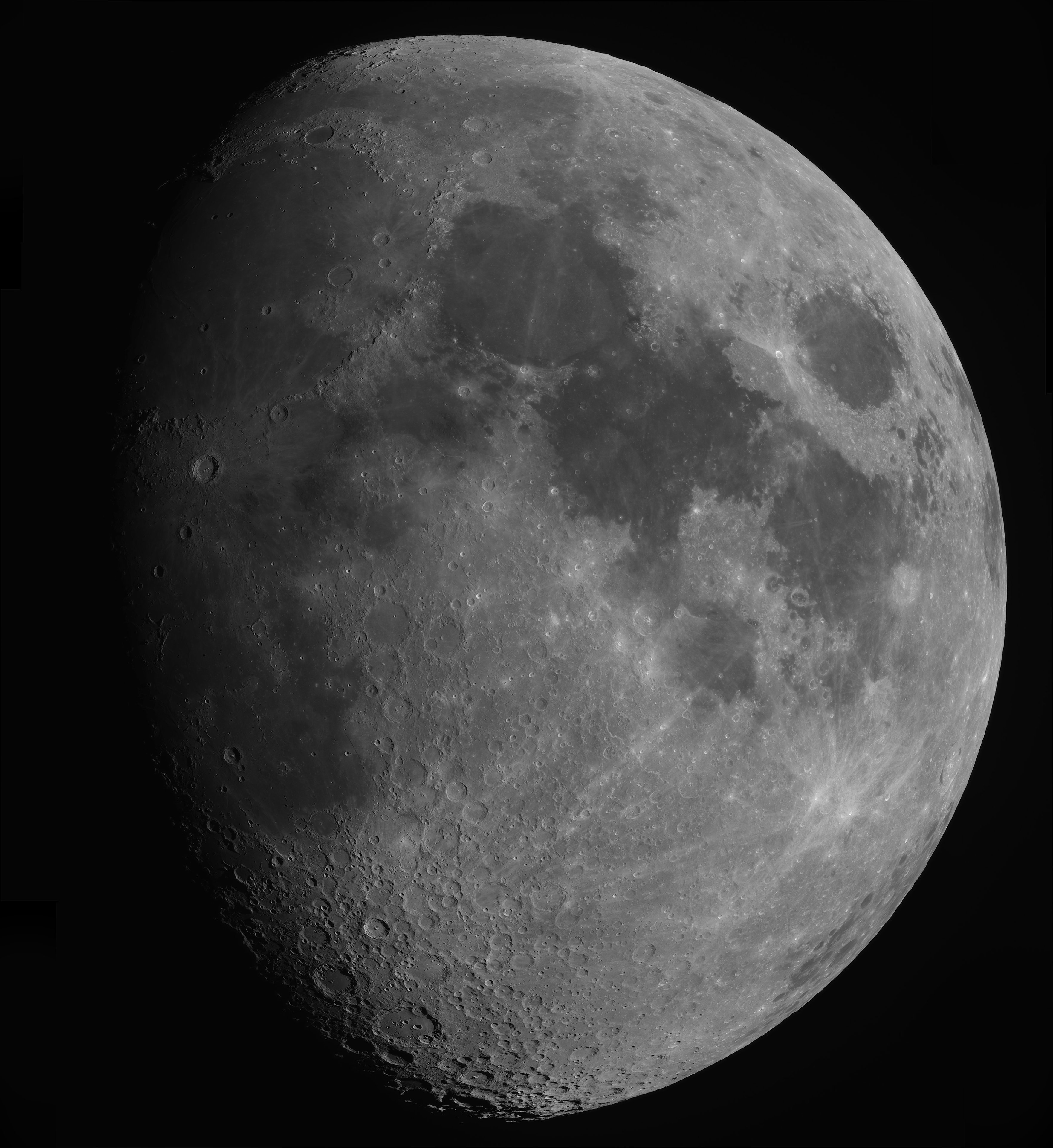 3/4 Mond als Mosaik mit 5" Apo