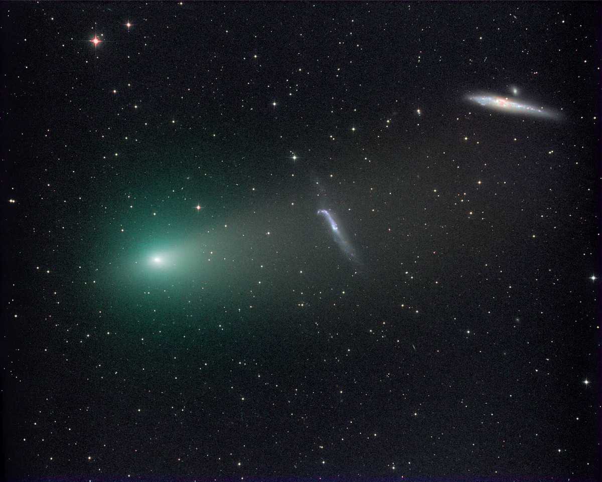 45P Honda-Mrkos-Pajdusakova und NGC 4631