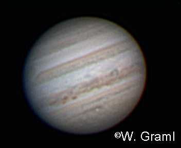 4er-Fleckengruppe im NEB - Jupiter 22.09.09